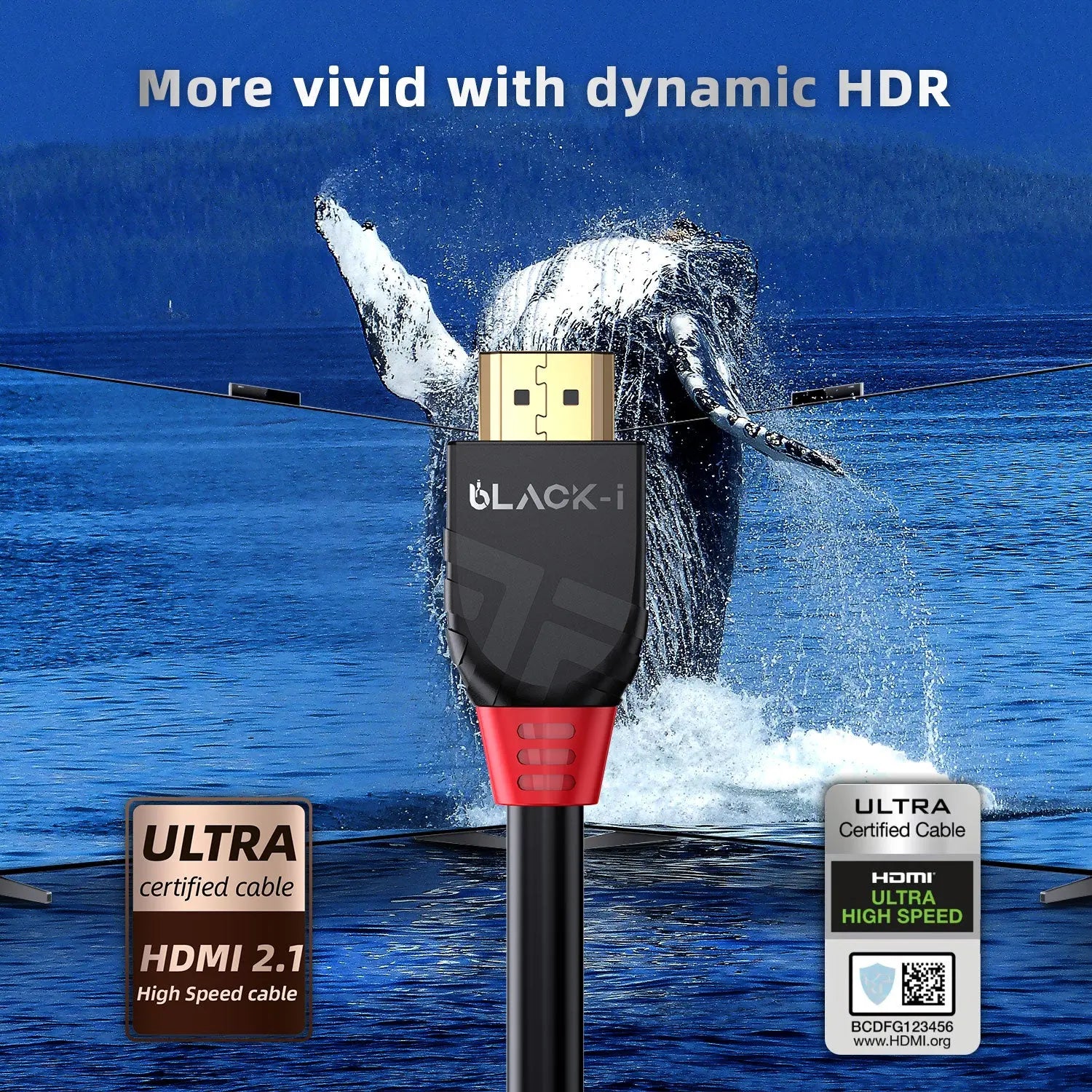 Black-i Ultra High-Speed HDMI 2.1 8K Cable 