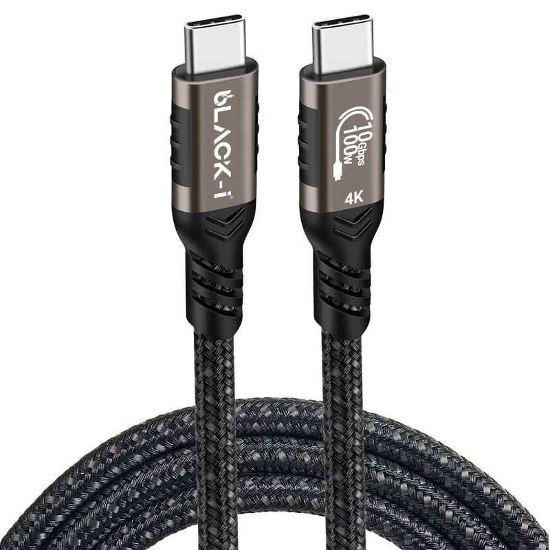 Black-i USB-C 4K Cable - 3 Meter Length with 10Gbps – Unleash Stunning Visuals and Swift Data Transfer for Enhanced Connectivity