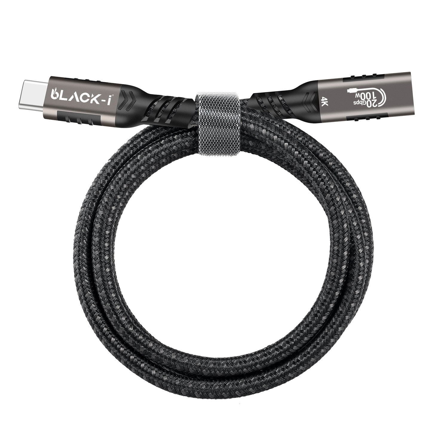Black-i USB-C Extension 4K Cable - 1.5 Meter Length with 20 Gbps – Extend Your Connectivity with High-Speed Data Transfer for Superior 4K Visuals