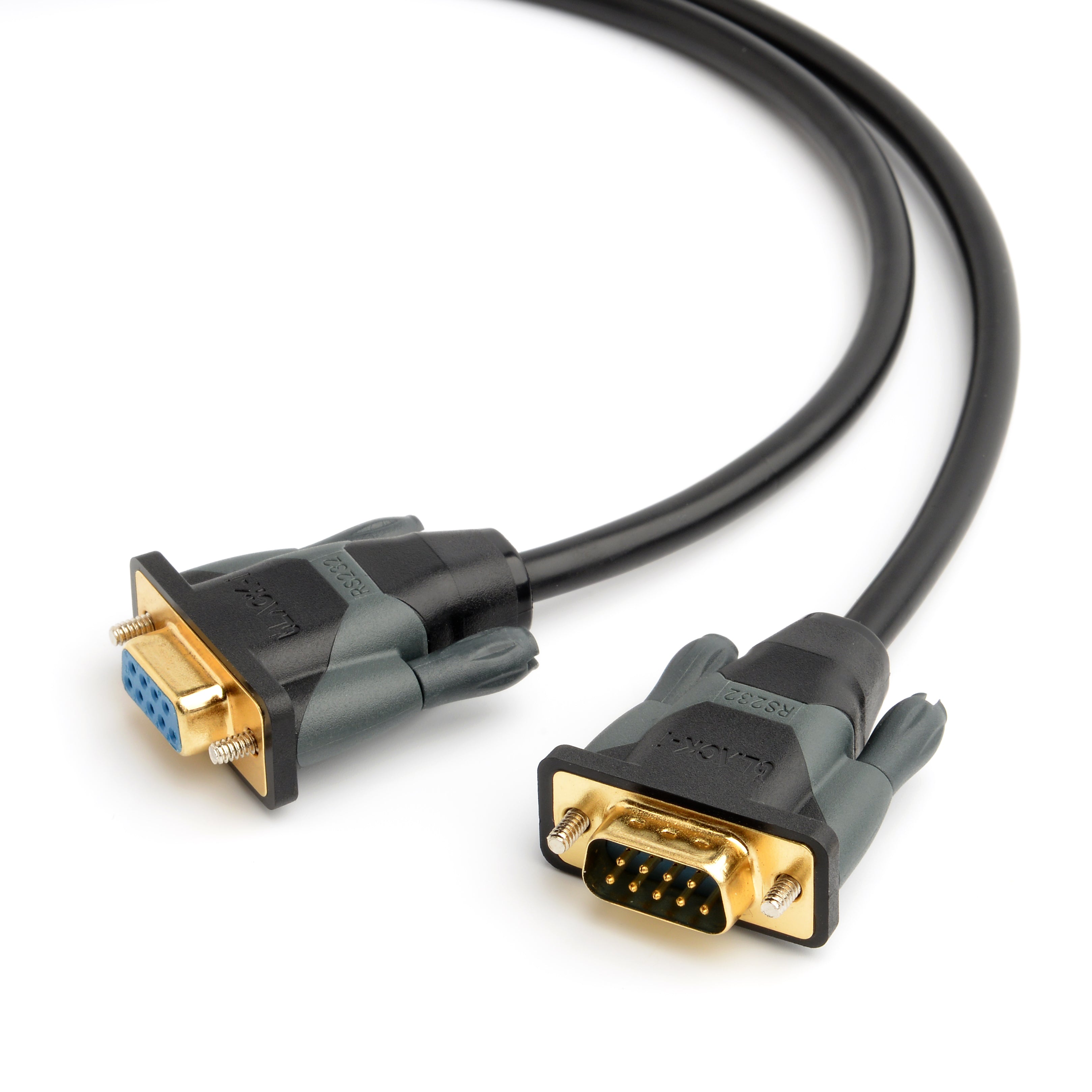 Black-i Rs232 Male to female serial cable 