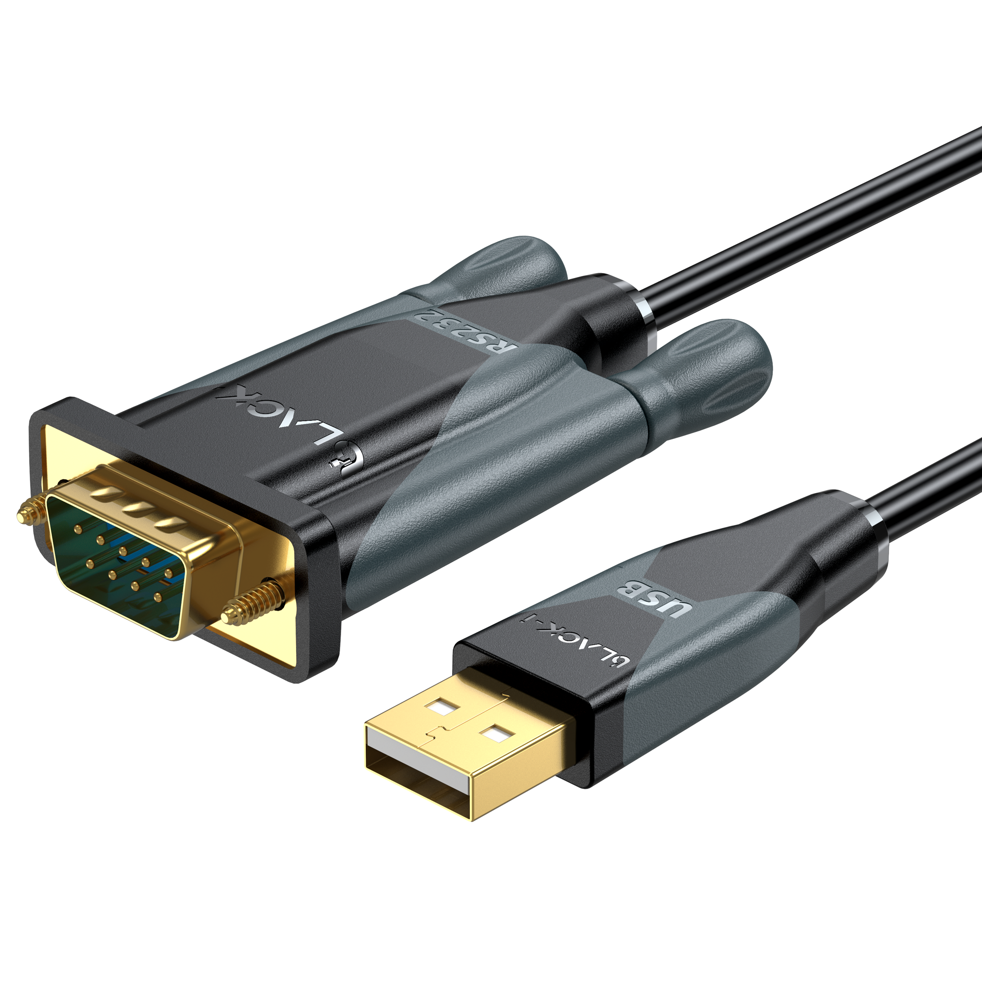 USB 2.0 to RS232 Serial Cable 1.5 Meter (PL2303 Chipset) – Black-i 