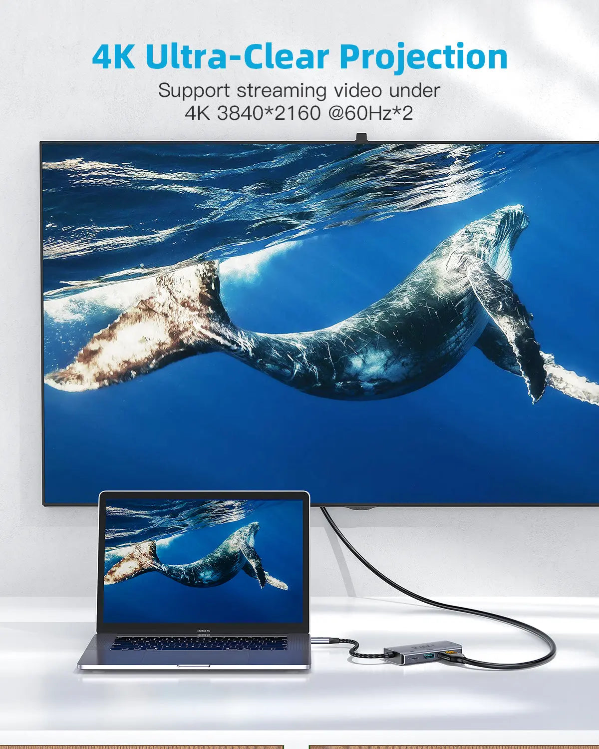 USB C hub with dual HDMI extension mode supported on Windows model BI-TC2HDMI