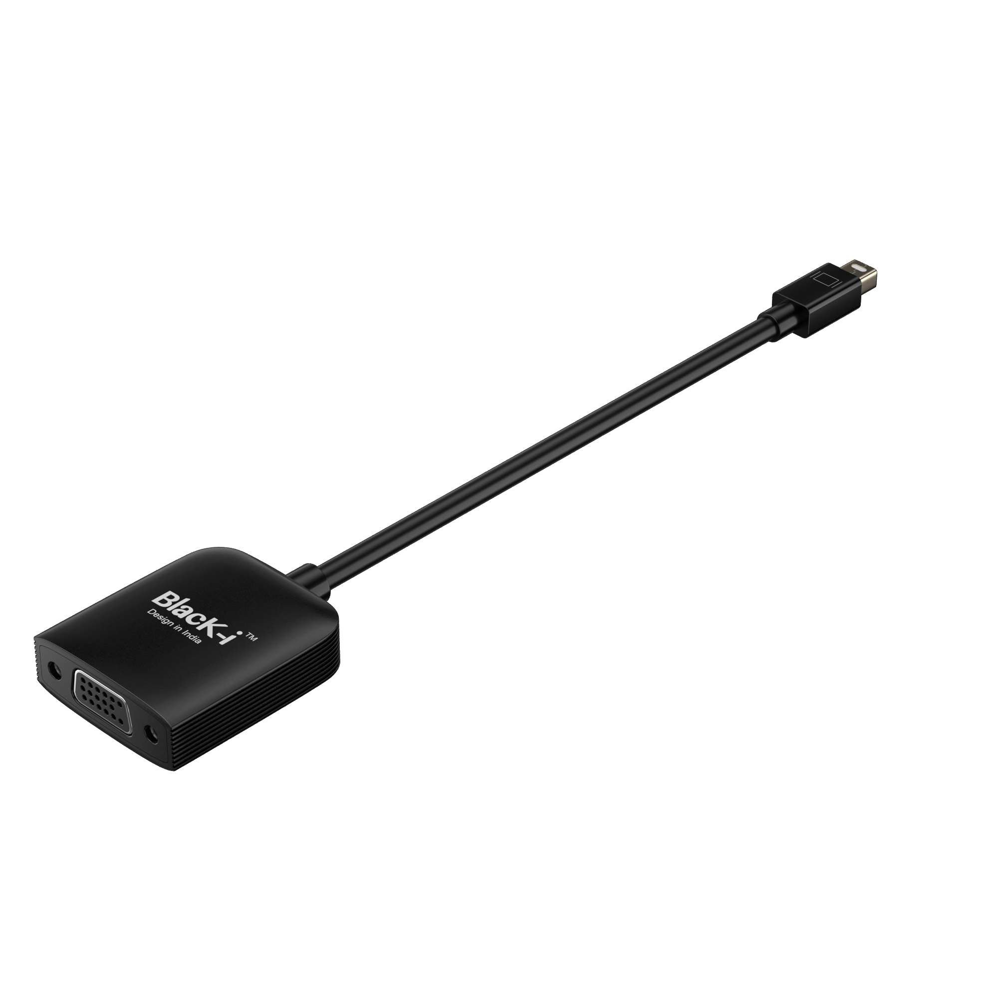 Black-i Mini DisplayPort to VGA Converter – Seamlessly Connect Mini DisplayPort Devices to VGA Displays for Enhanced Visuals
